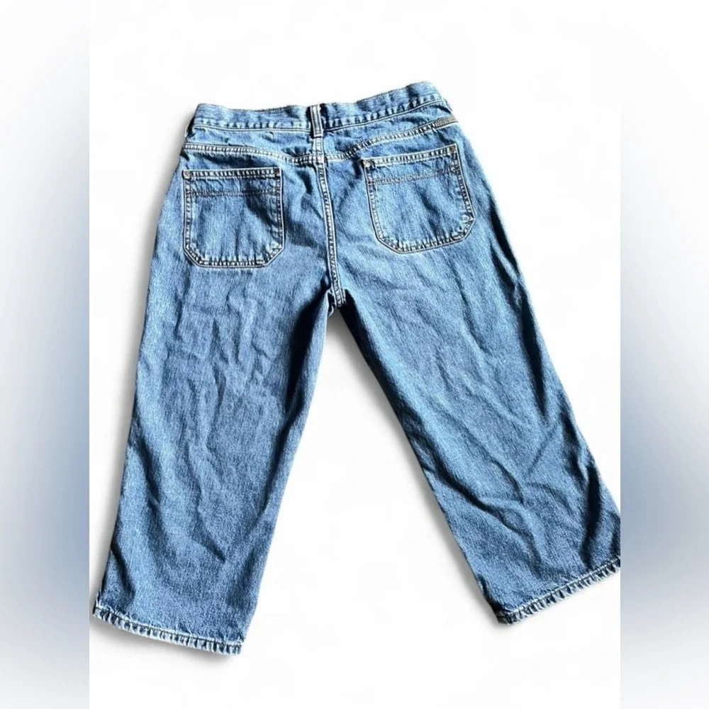 Calvin Klein Retro Low-Rise Blue Jean Capris Size 9